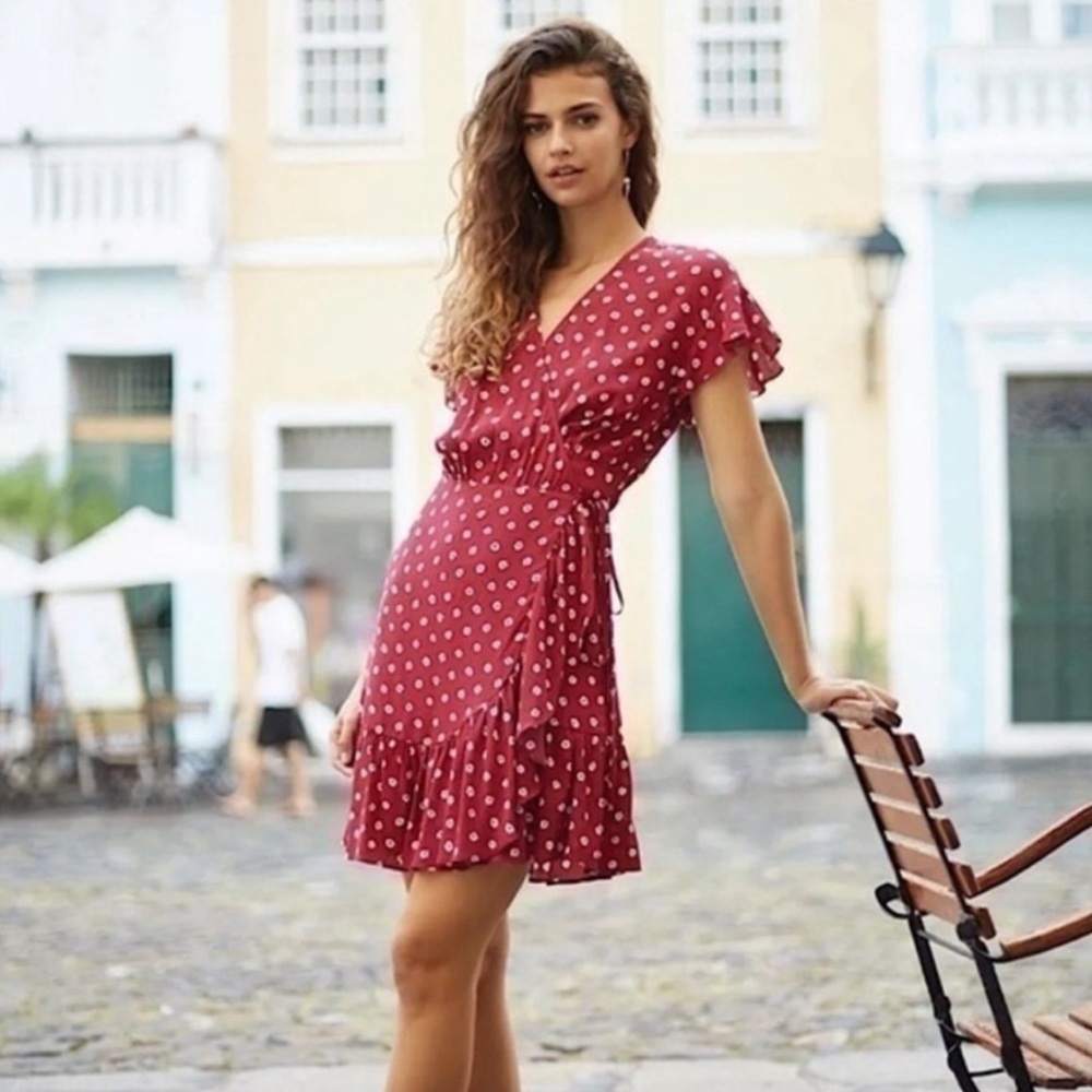 Rails Koreen Wrap Mini Dress in Wildflower Size M